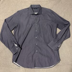 Peter Millar Collection Long Sleeve Paisley Geometric Shirt Size XL Blue‎ Purple